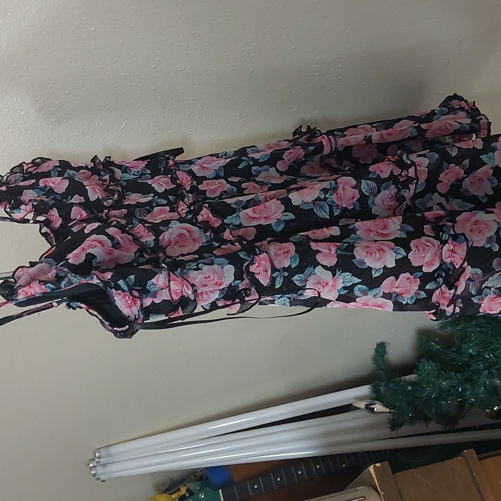 Pink rose dress